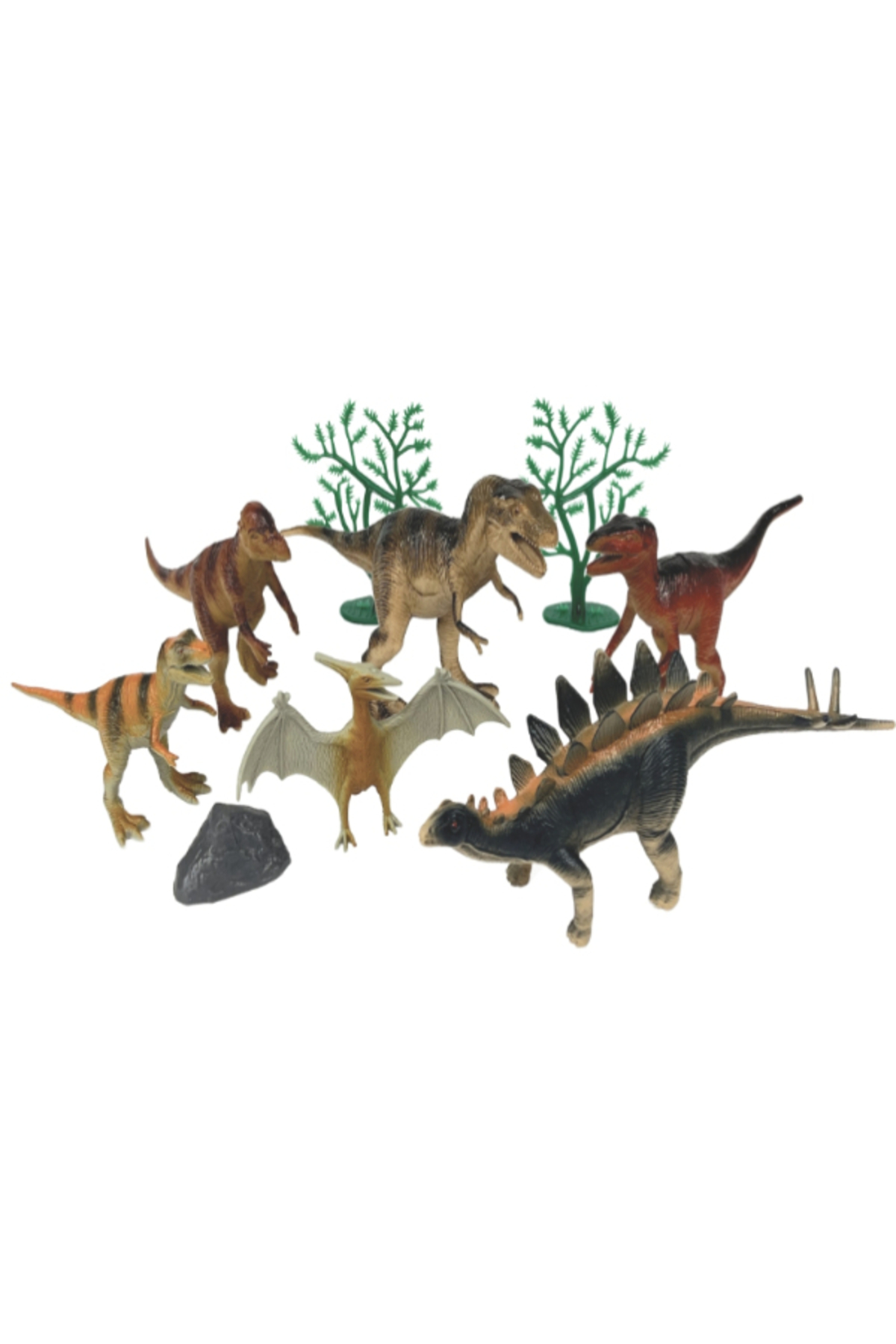a v d a 9 Parça T-Rex Ve Arkadaşları Dinozor Eğitici Oyuncak Seti