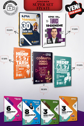 Eğit Akademi 2026 KPSS GYGK Matematik Türkçe Coğrafya Vatandaşlık Tarih Fenom...
