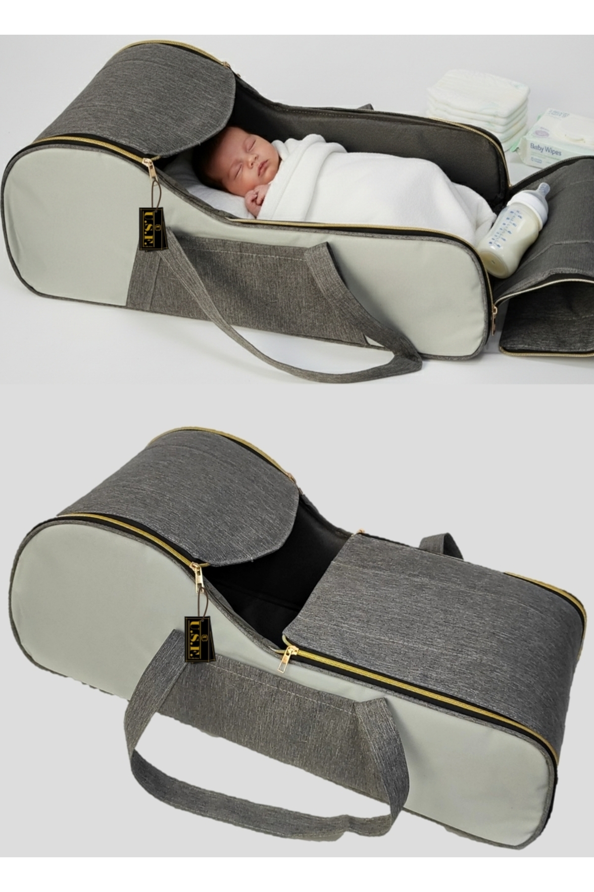 USF Portbebe Ana Kucağı Puset Bebek Taşıma Çantası Puseti fotoğrafı 6 (önizleme)