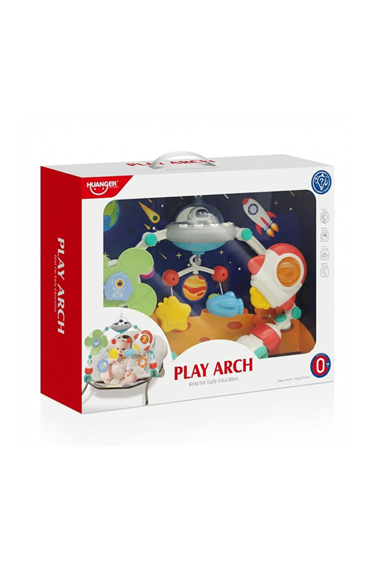 Gokidy Uzay Temalı Işıklı Müzikli Çıngıraklı Dönence fotoğrafı 7 (önizleme)