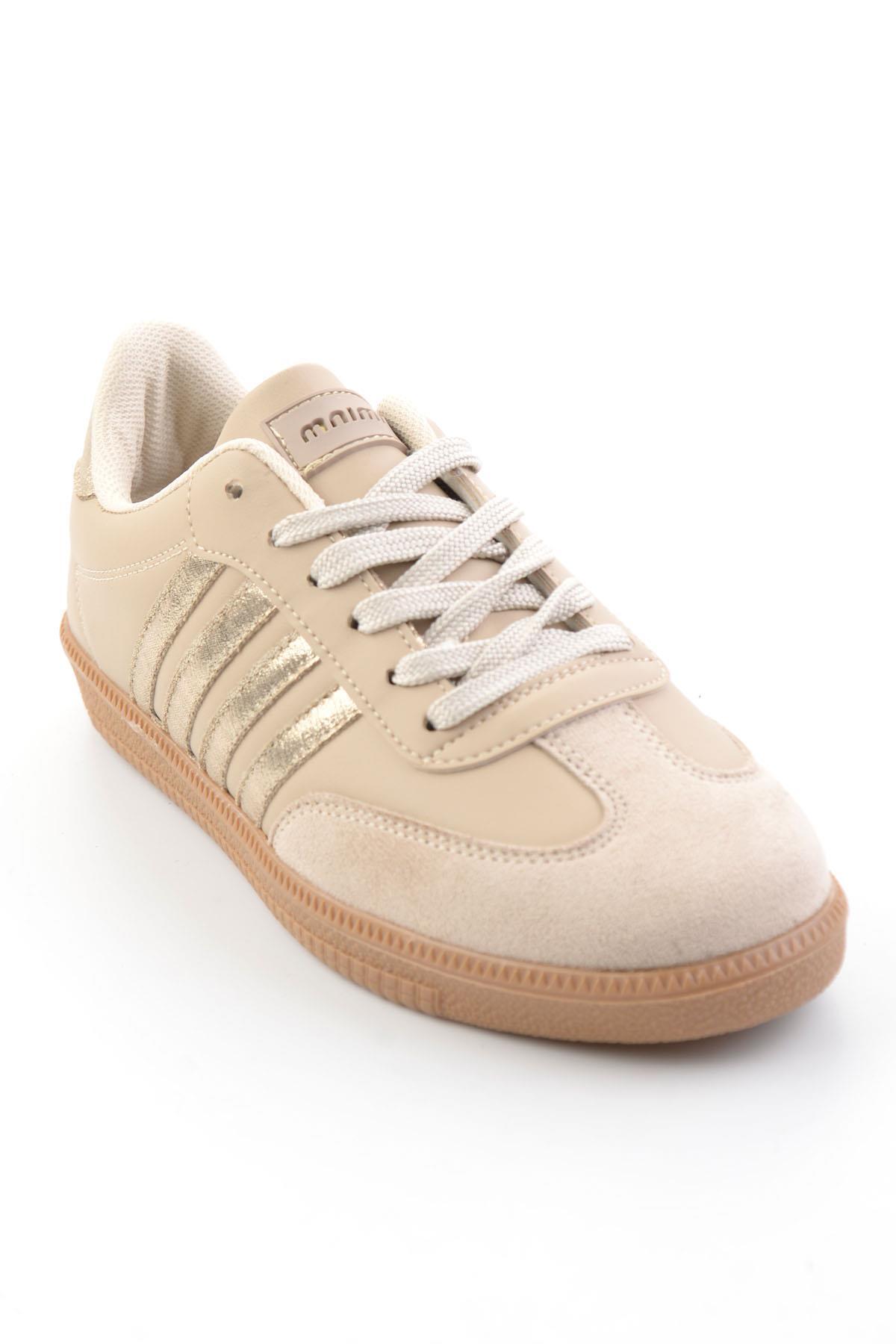 Bambi  Bej Kadın Sneaker K01093400709 - Görsel 3