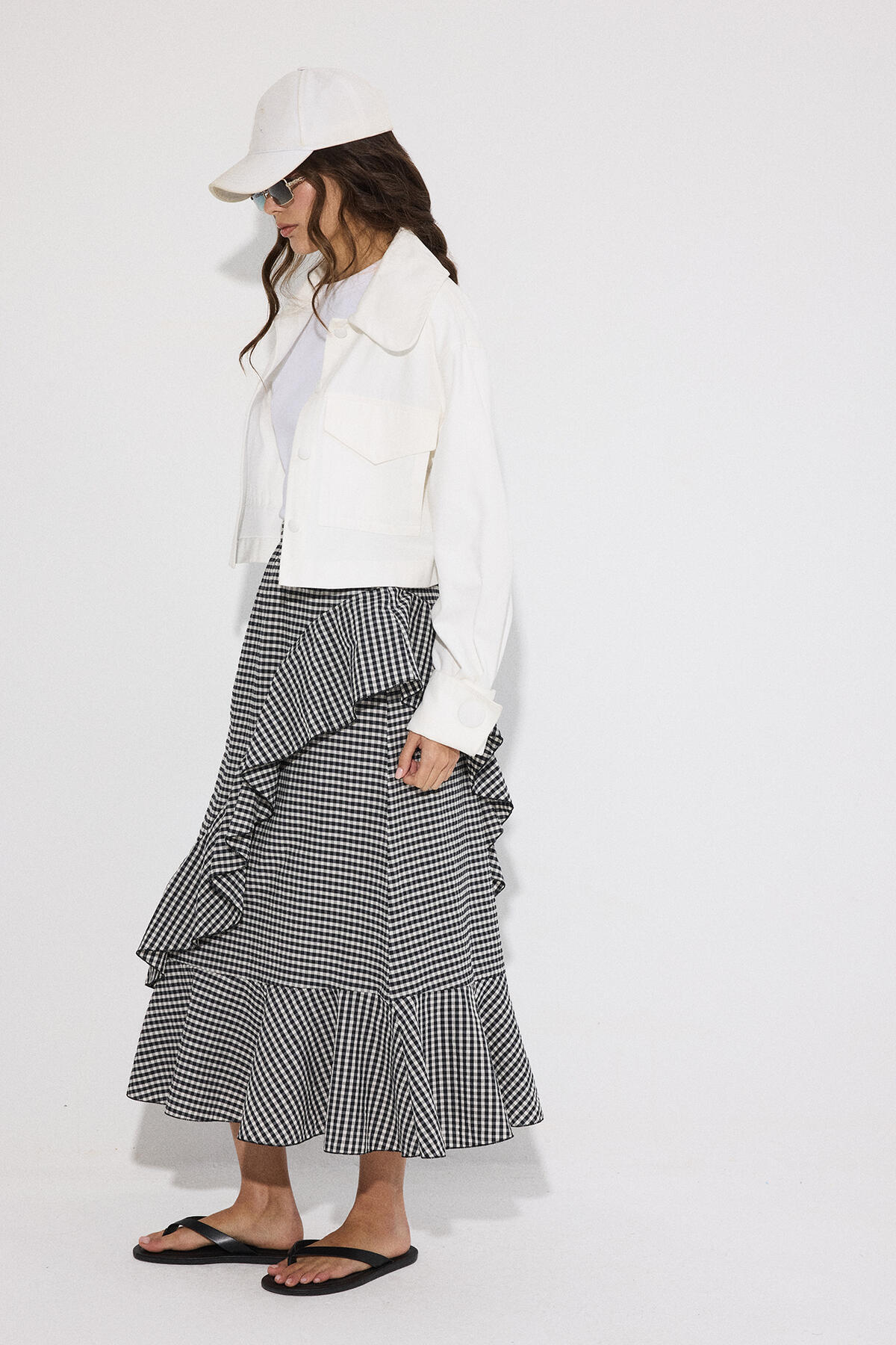 Touche Prive  PÖTİKARE PİLELİ ETEK - Görsel 2