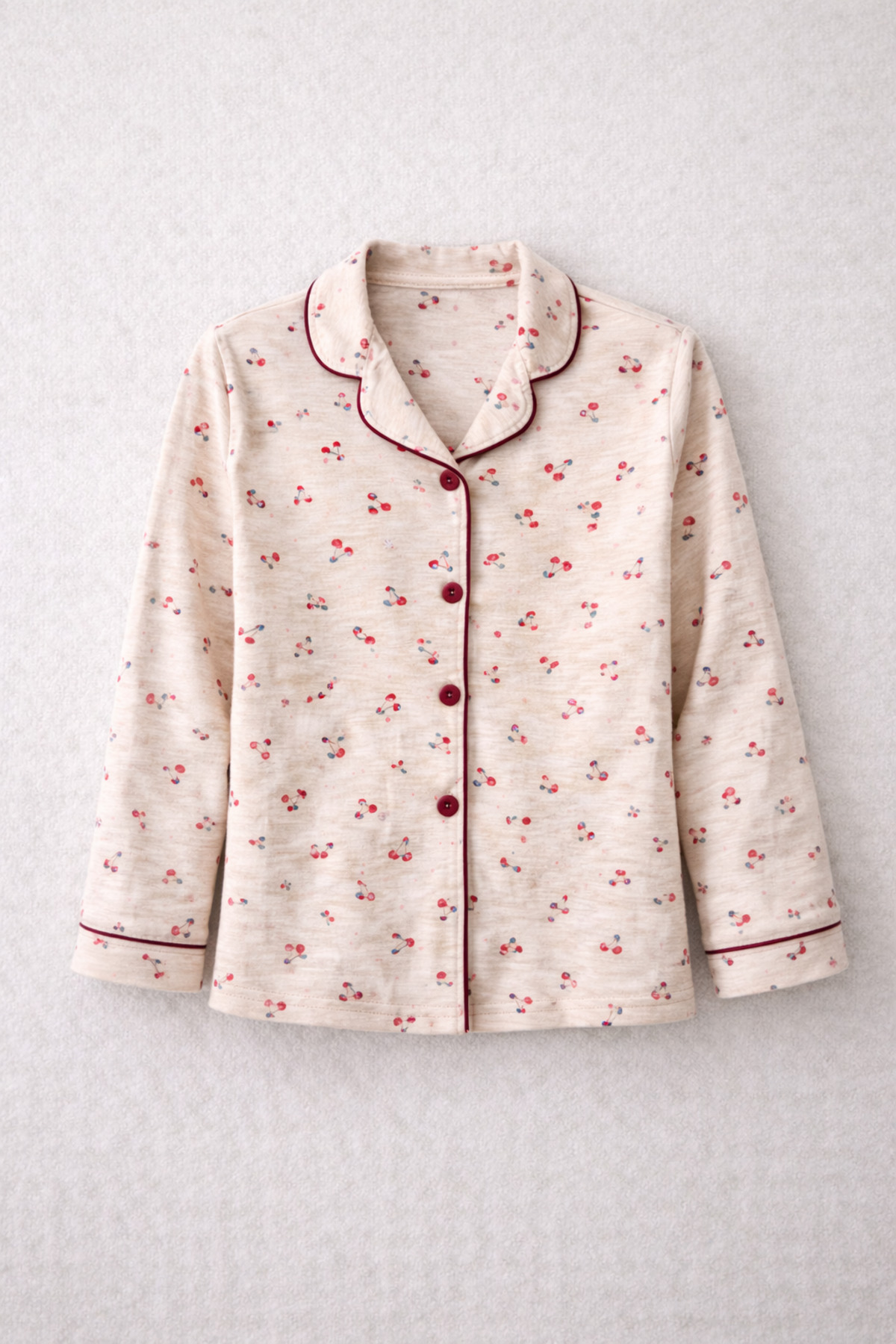 Beka Kids Desenli Uzun Kollu Önden Düğmeli Gömlek Yaka Kız Çocuk Pijama Takımı fotoğrafı 5 (önizleme)