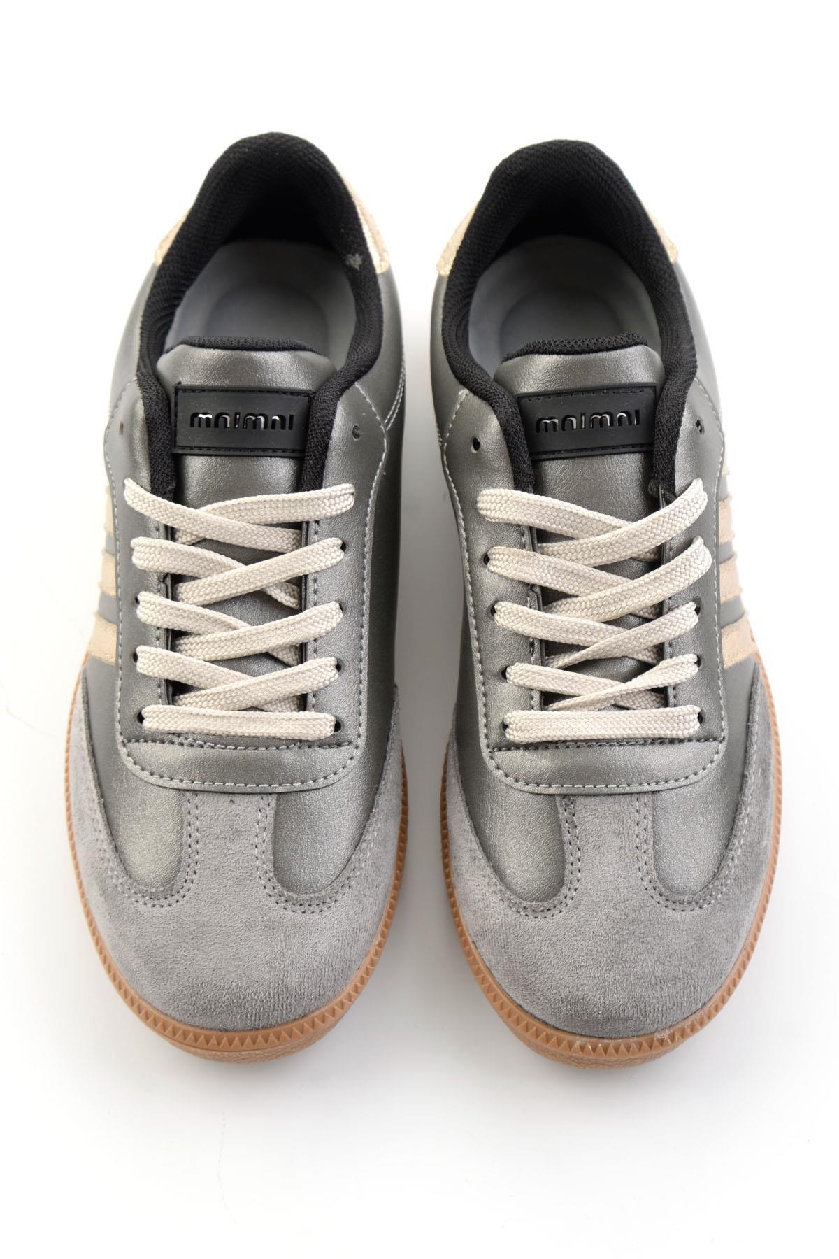 Bambi  Platin Füme Kadın Sneaker K01093400709 - Görsel 4