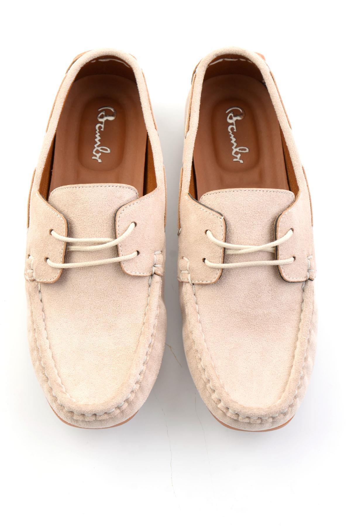 Bambi Bej Kadın Loafer Ayakkabı K01309000572 görsel 5