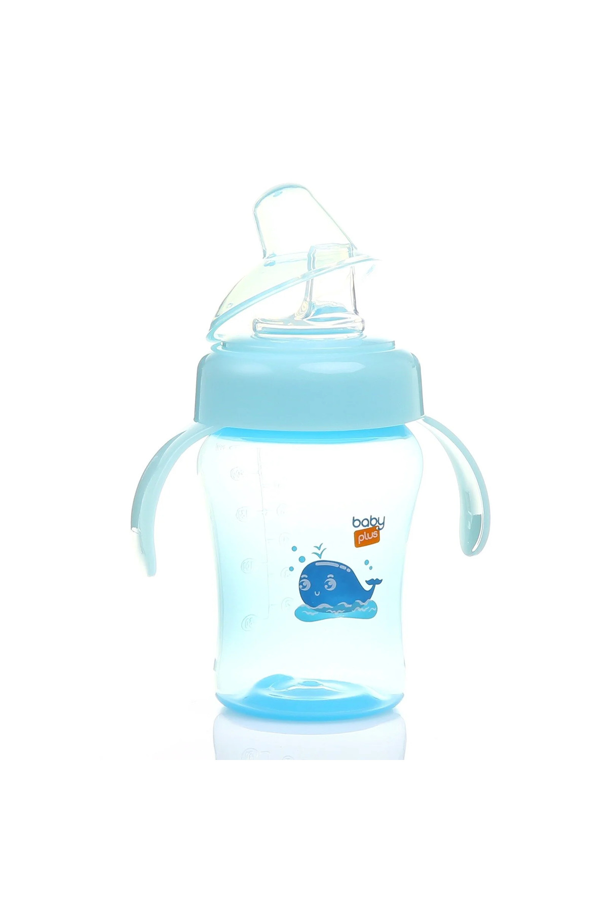 Baby Plus Antikolik Kulplu PP Alıştırma Bardağı 6+ Ay 240 ml Mavi fotoğrafı 2 (önizleme)