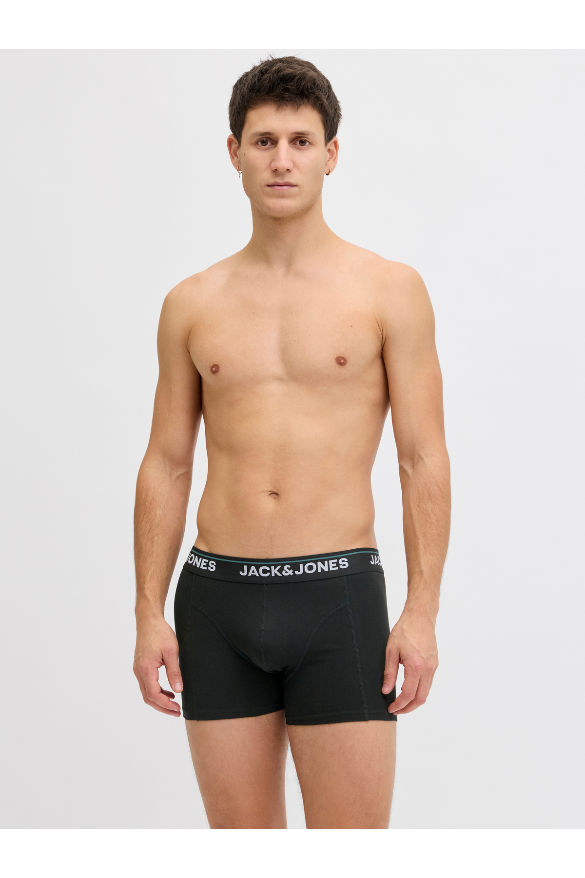 Jack & Jones Jack Jones Jactımothy Solıd Trunks 3 Pack Erkek Siyah Boxer 12291495-02 görsel 6