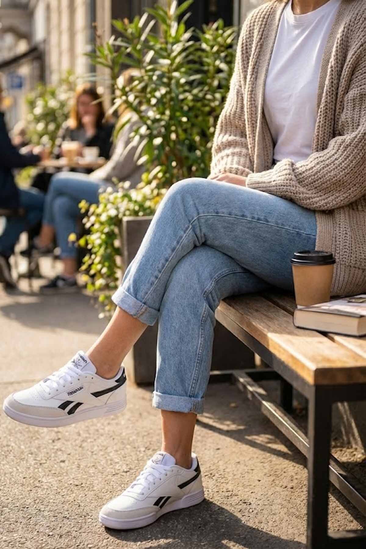 1_org_zoom کفش Reebok ریباک روزمره - کفش ورزشی راه راه مشکی طرح رترو اورجینال - تصویر 1