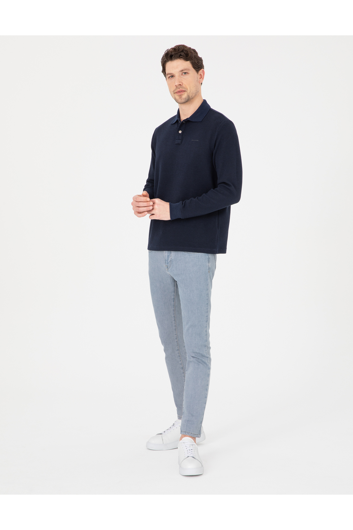 Pierre Cardin Lacivert Regular Fit Sweatshirt 50311657-VR033 görsel 4