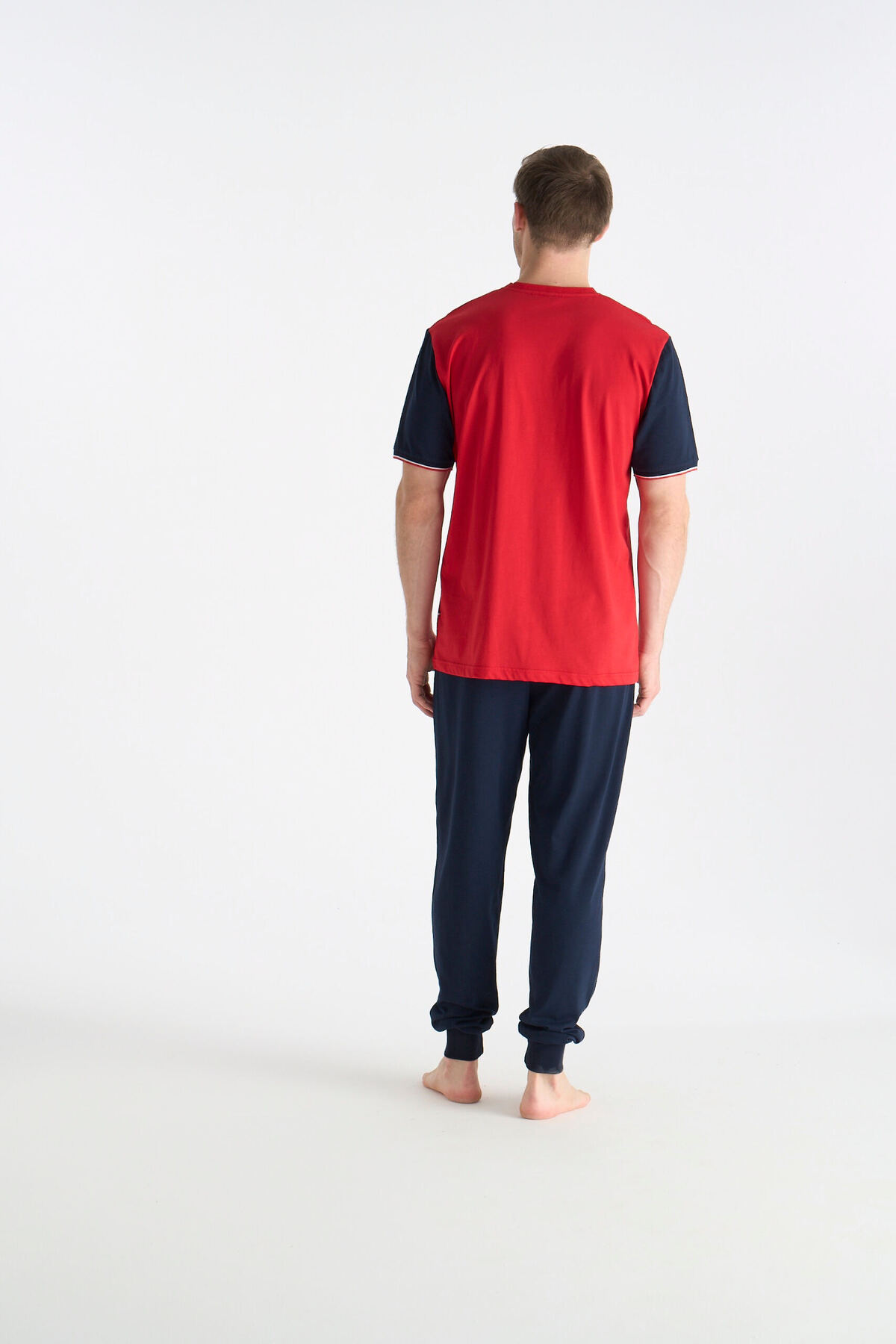 ست پیژامه و لباس خواب مردانه یقه گرد | یو اس پولو U.S. Polo Assn. 19-tway-036 TR - تصویر 3