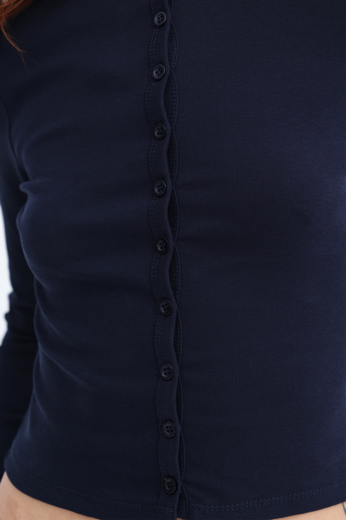 Addax  Düğmeli Uzun Kollu Hırka H12302 - Görsel 3