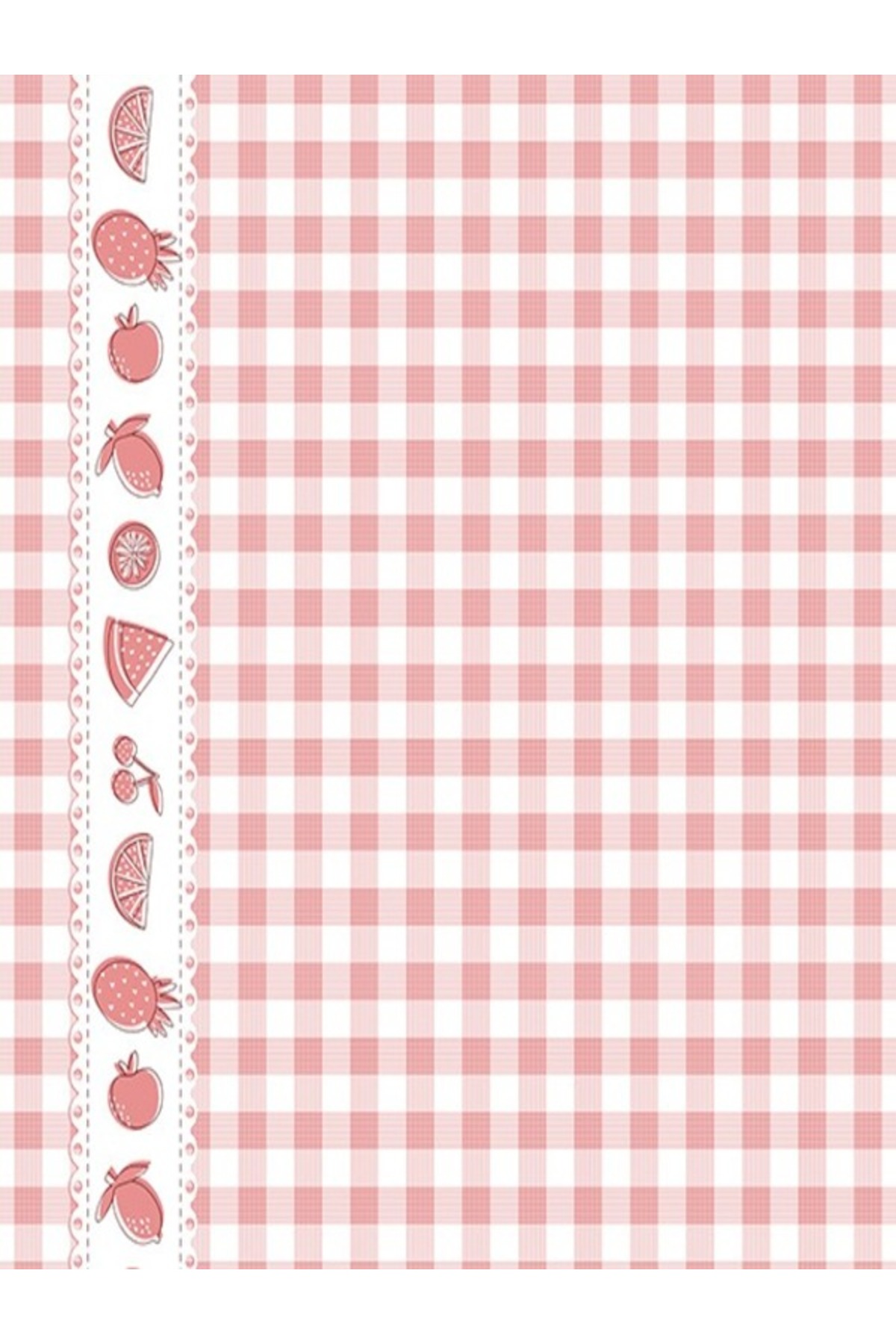 New Pattern Lined Wipeable Hygienic Square Plaid Pattern Linoleum Pvc Tablecloth