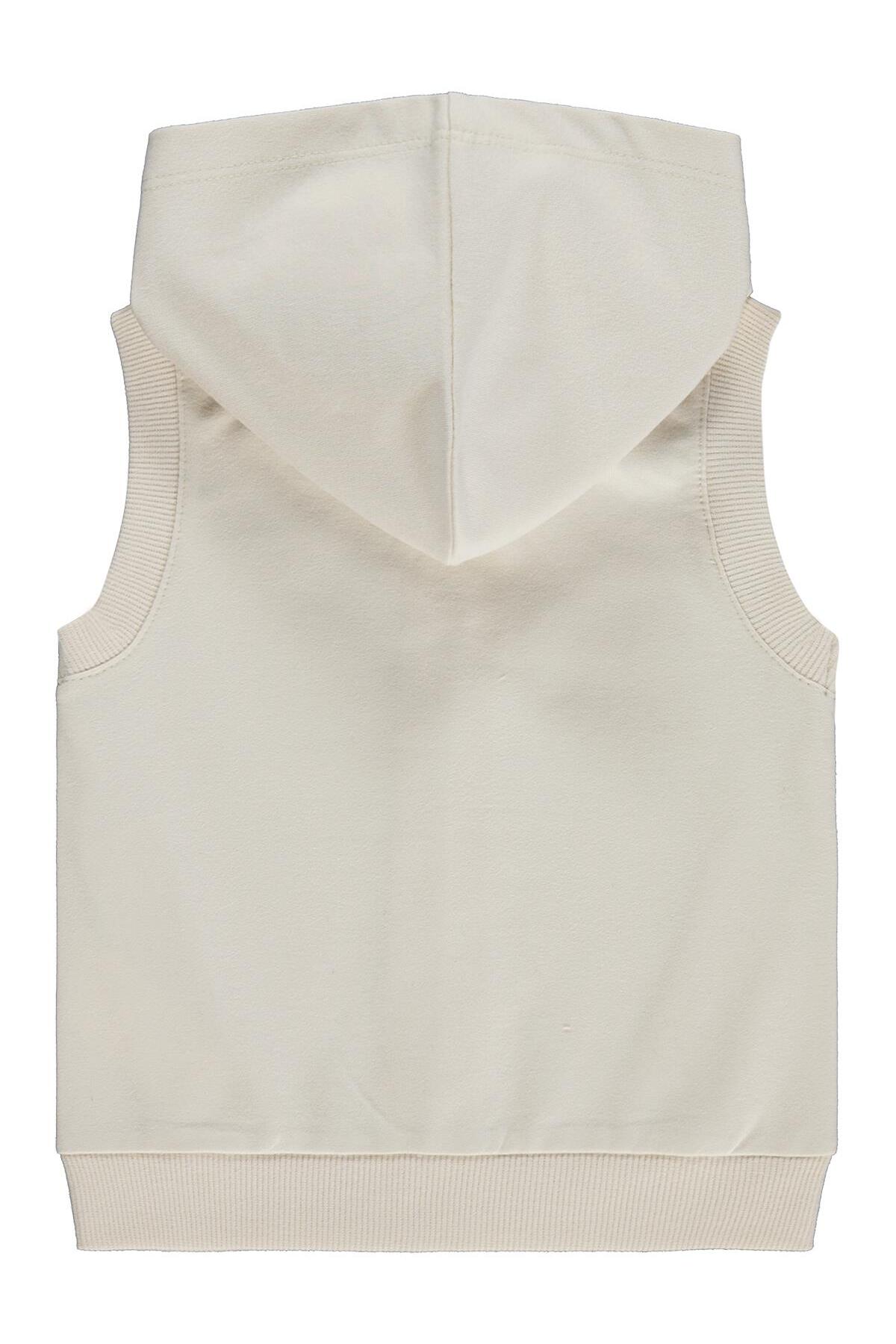 Civil Baby Düz Basic Kalpli 6-18 Ay Yelek - Bej 18-24 Ay fotoğrafı 2 (önizleme)