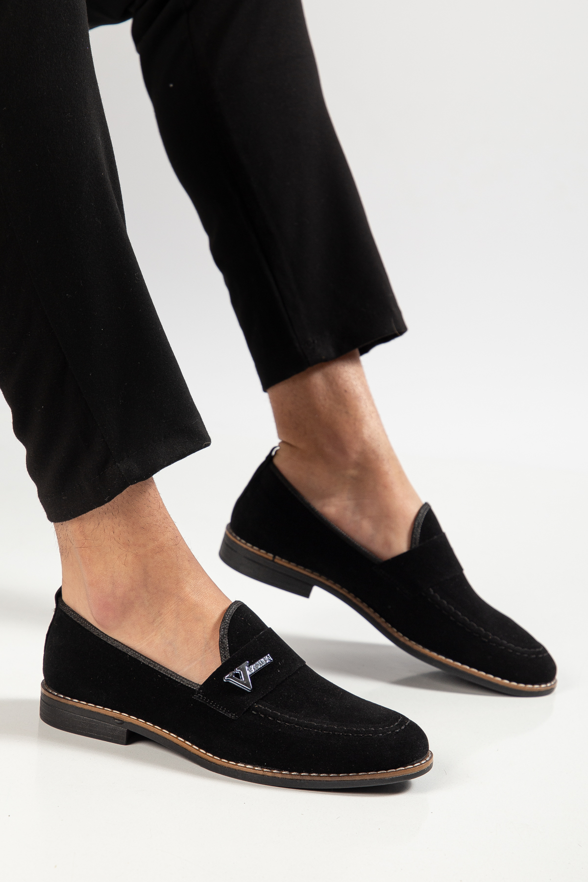 CALVORO  Corcik V Tokalı süet Erkek Babet Yazlık Ayakkabı - Görsel 2