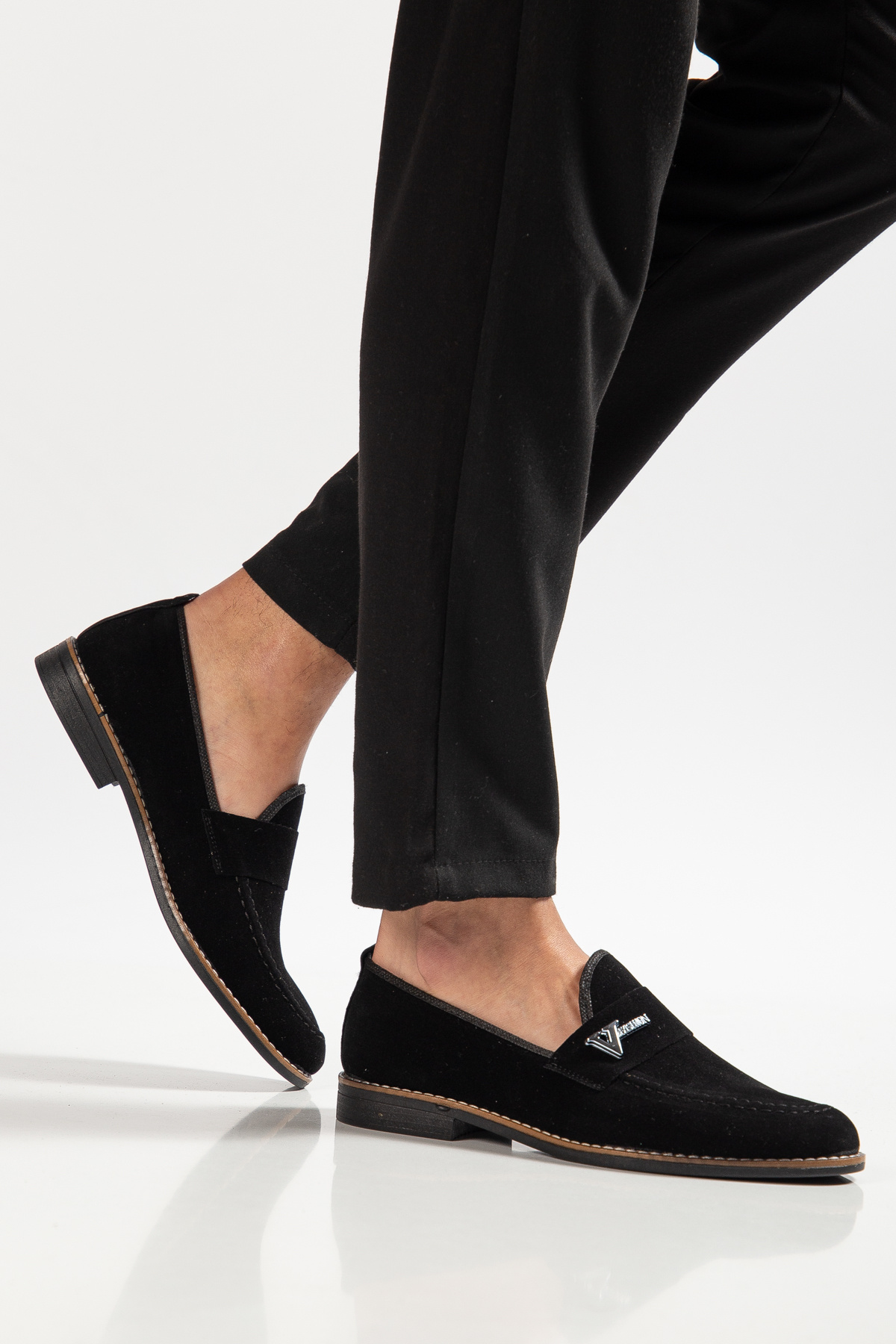 CALVORO  Corcik V Tokalı süet Erkek Babet Yazlık Ayakkabı - Görsel 3