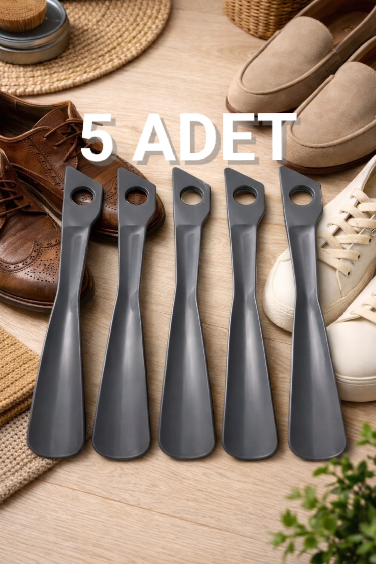 5 Pieces Shoe Pulls, 23 cm Plastic Cheek