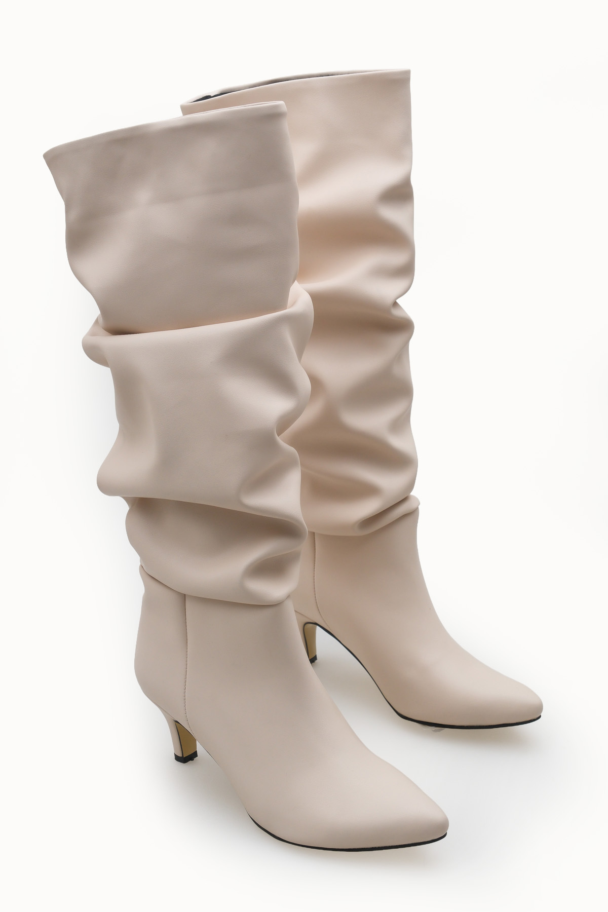 Riccon  Jenfarrel Kadın Körüklü Çizme 00126000 Ten Cilt - Görsel 4