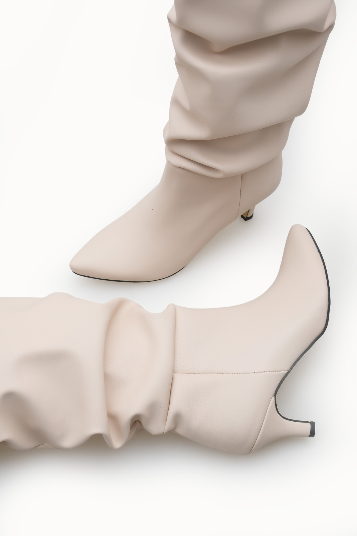 Riccon  Jenfarrel Kadın Körüklü Çizme 00126000 Ten Cilt - Görsel 2