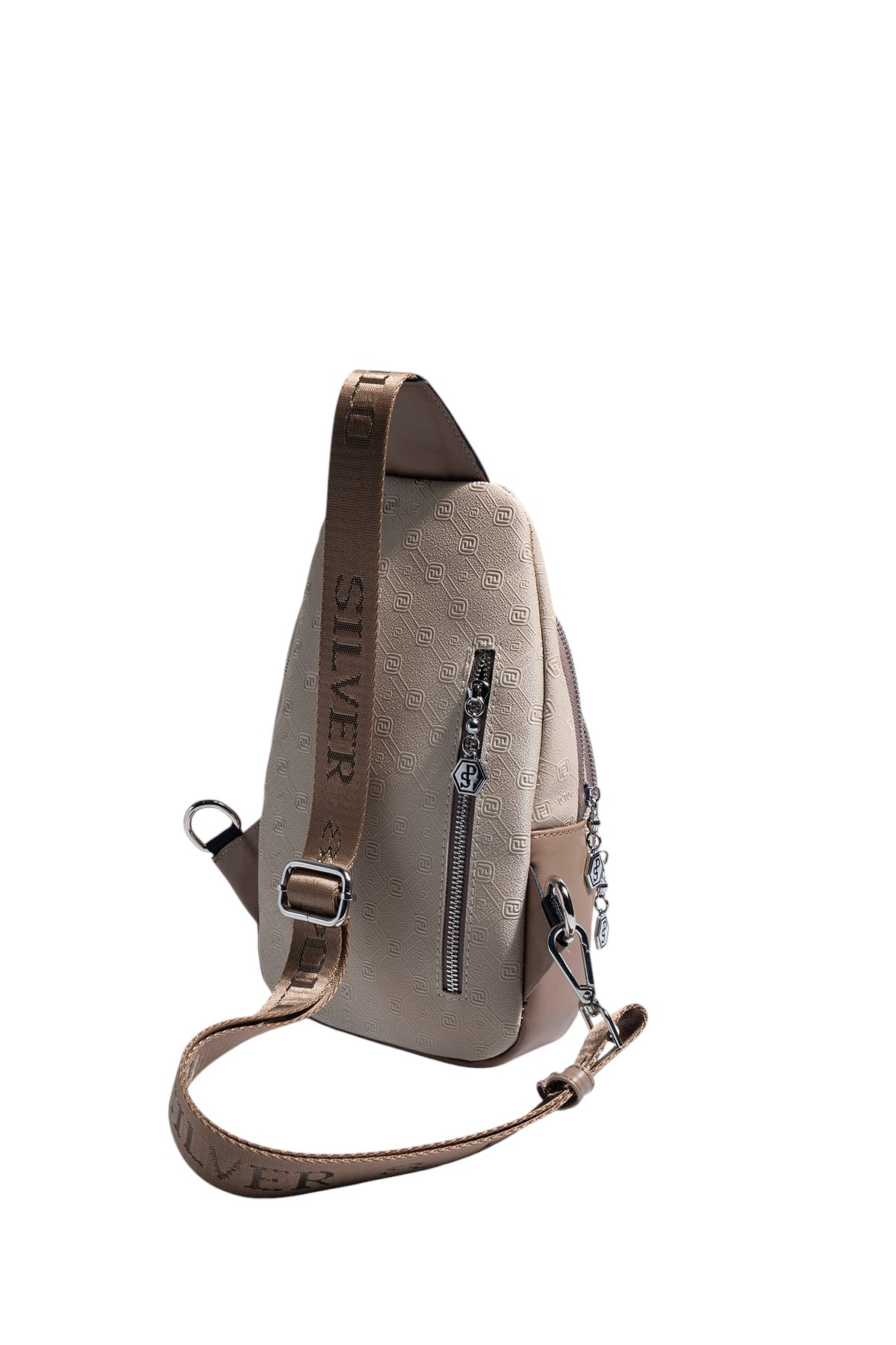Silver Polo Bej - Latte Fashion Kadın Vücut Çantası SP959 görsel 4