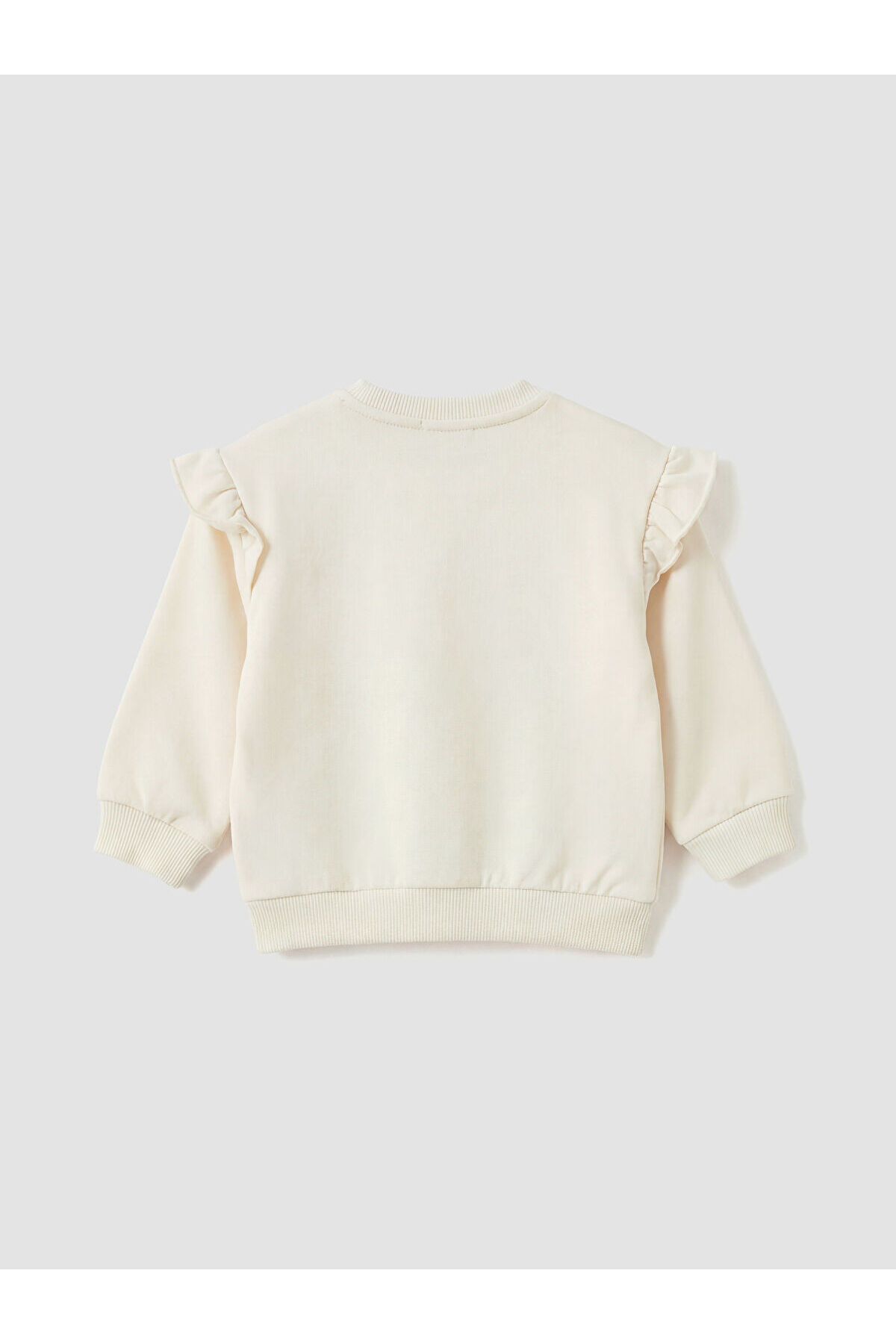 LC Waikiki Nevaa Collection Bej Baskılı Kız Bebek Sweatshirt ve Eşofman Alt fotoğrafı 3 (önizleme)