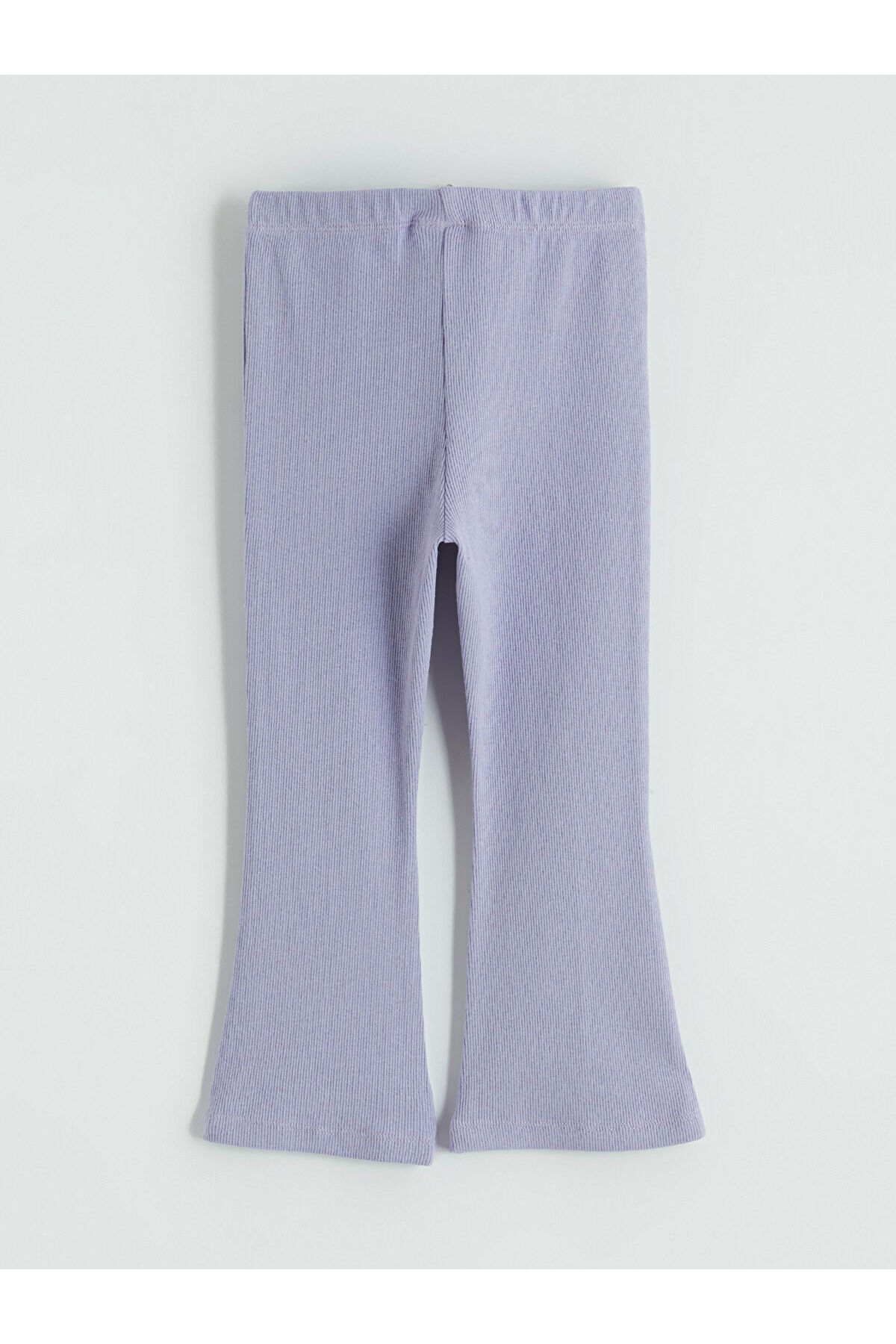 LC Waikiki Meral Collection Lila Fitilli İspanyol Paça Kız Çocuk Tayt fotoğrafı 3 (önizleme)