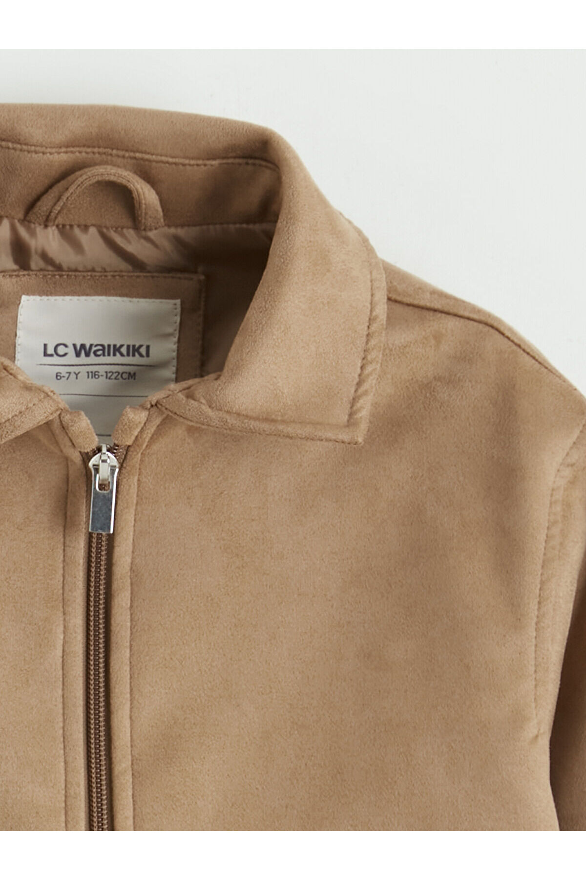 LC Waikiki M&B Collection Kahverengi Erkek Çocuk Süet Görünümlü Ceket fotoğrafı 4 (önizleme)