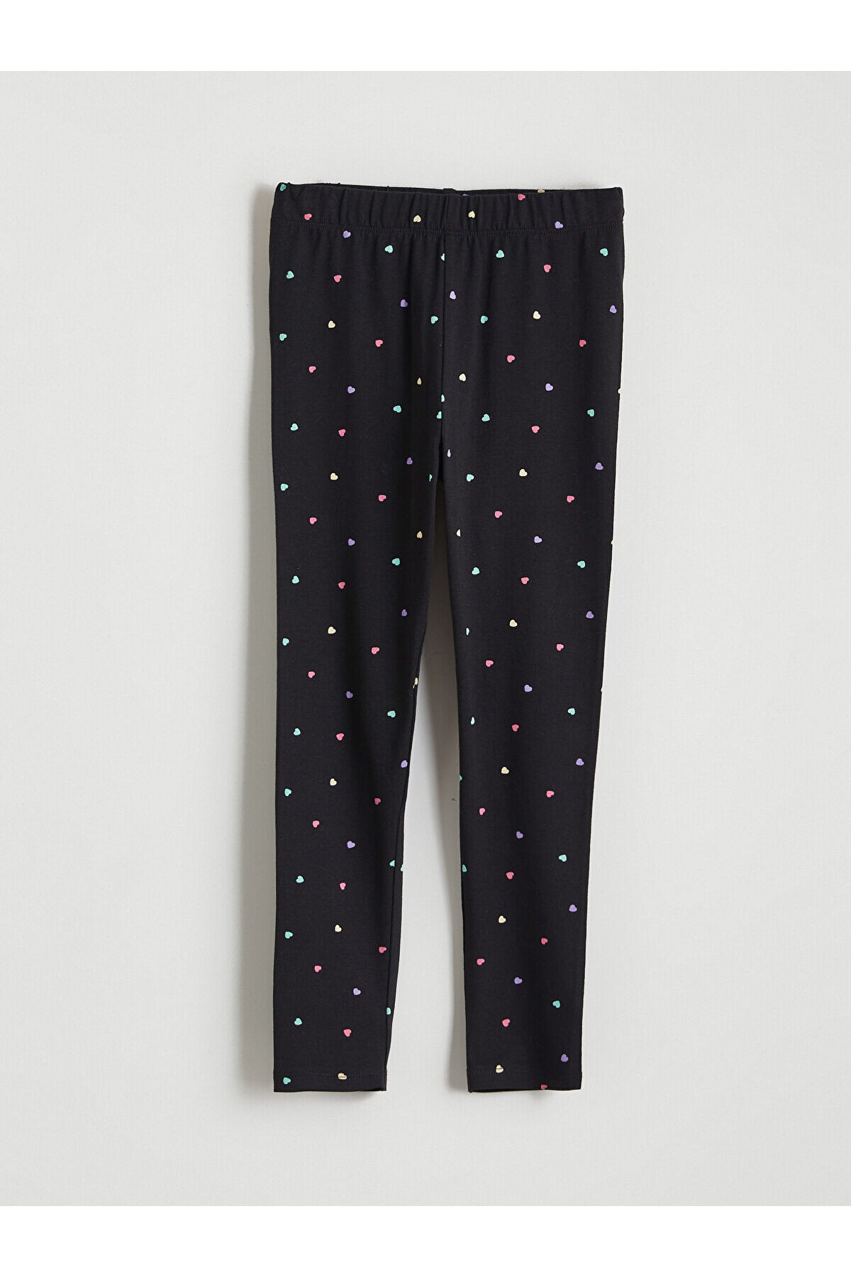 LC Waikiki Elsiva Collection Siyah Desenli Kız Çocuk Tayt fotoğrafı 3 (önizleme)