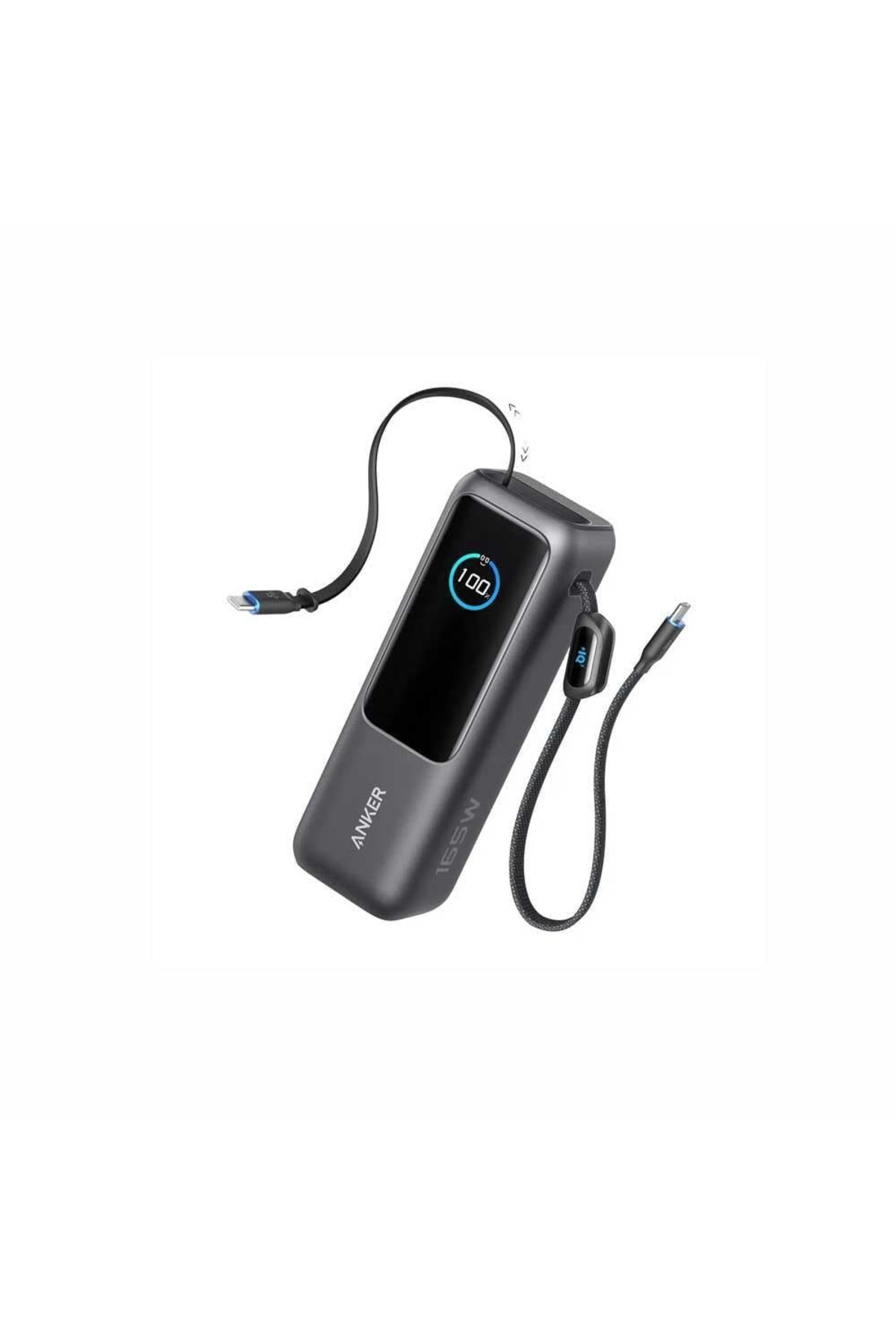 Anker Power Bank (25000mAh, Built-In ） Anker Anker 25000mAh 165W Power Bank with 2 Built-in Type-C Cables