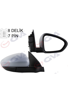 GVA Dış Dikiz Aynası Sağ Egea 15 Elektrk+ısıt+sensör+astar 7 Fiş Vm-6157ehpsr...