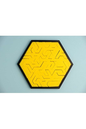 Piyonart Altıgen Geometrik Tepsi Bulmacası