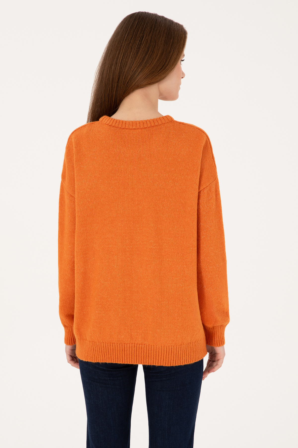 U.S. Polo Assn.  Kadın Bakır Kazak 50314758-VR182 - Görsel 5