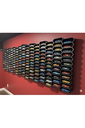 Piyonart Altıgen Model Araba Duvar Rafı (Tekli)