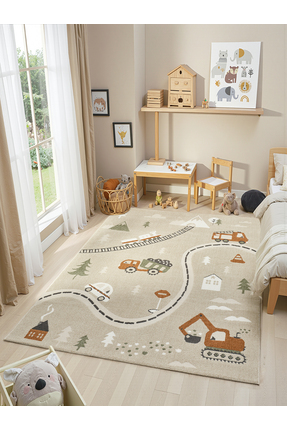 venucci home & living Step Premium Çocuk halısı Kız Erkek Bebek Odası Çocuk O...