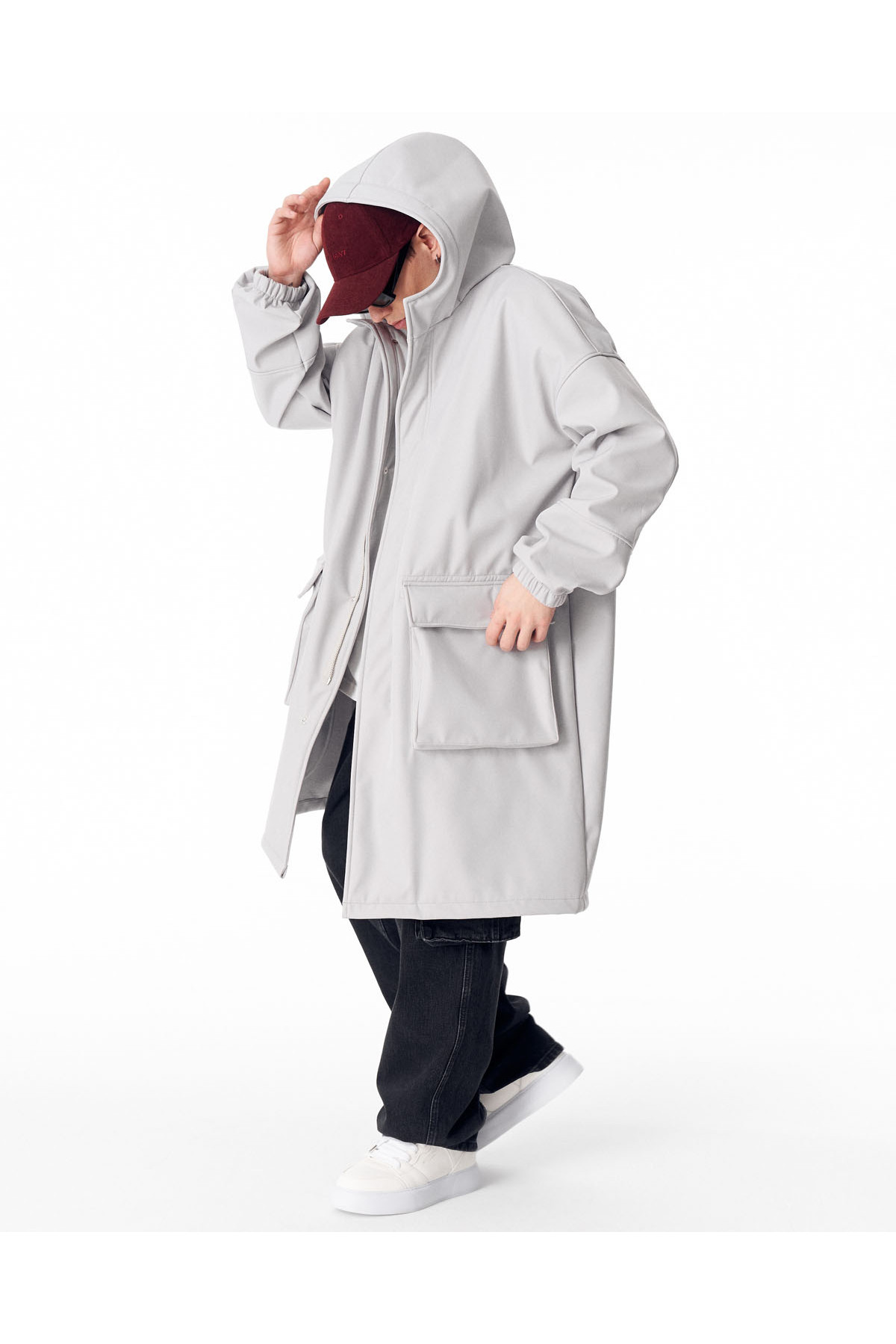 ژاکت بلند مردانه Softshell خاکستری ضد آب — خاکستری OUT3501-gri — تصویر 2 از 8