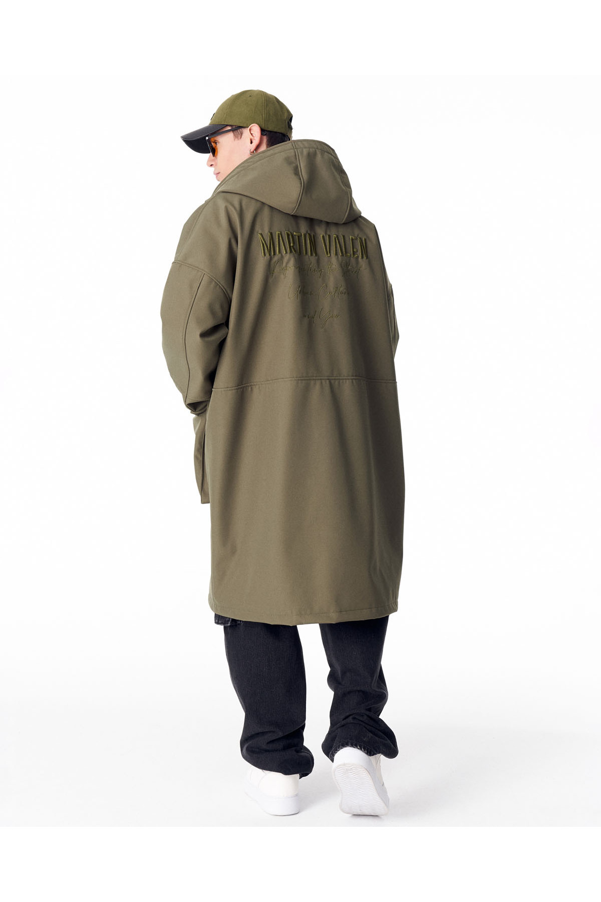 کاپشن بلند ضد آب مردانه مدل Softshell خاکی — خاکی OUT3501-haki — تصویر 5 از 8