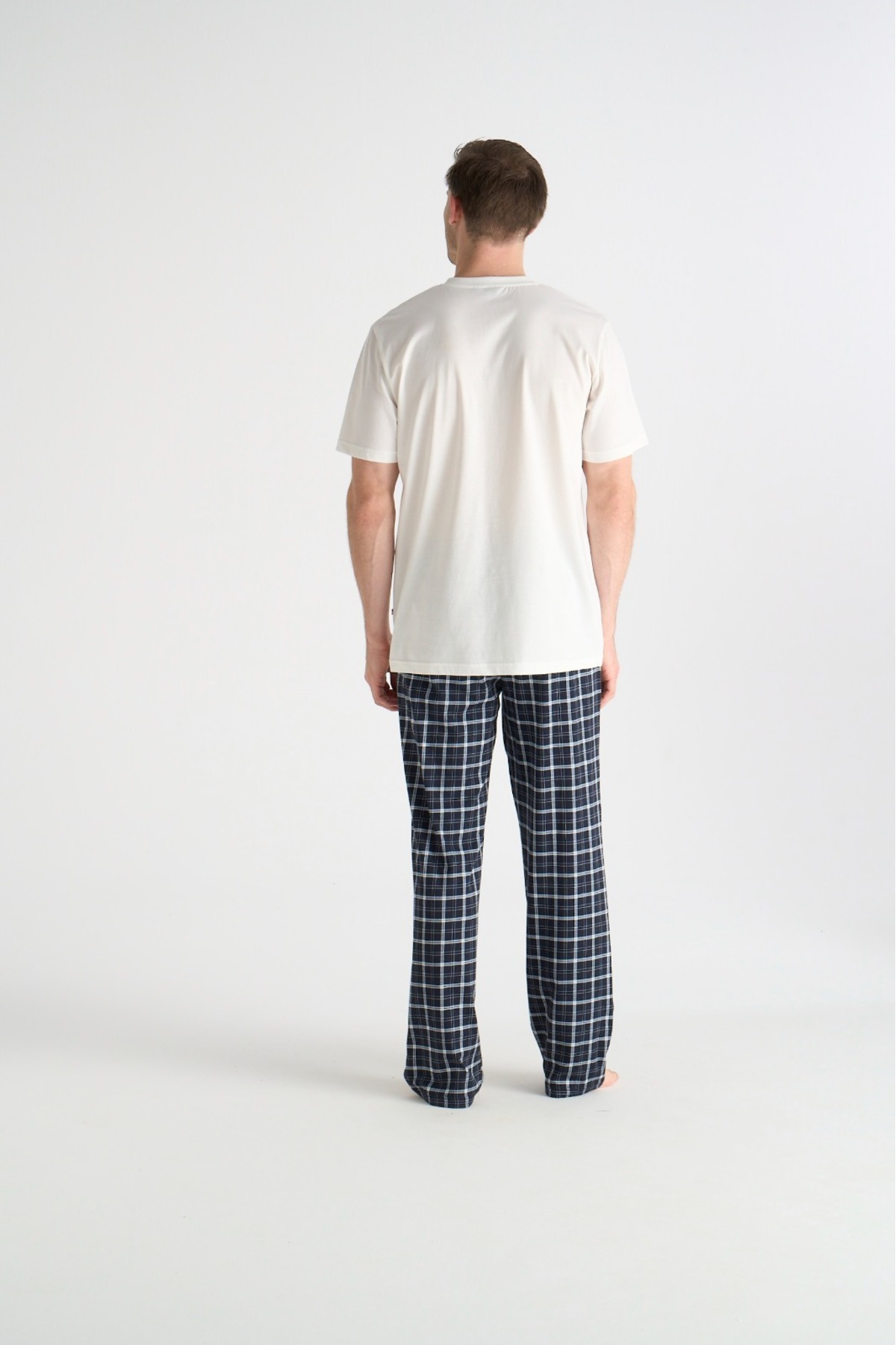 ست پیژامه و لباس خواب مردانه یقه دکمه دار | یو اس پولو U.S. Polo Assn. Slendos-19043 TR - تصویر 4