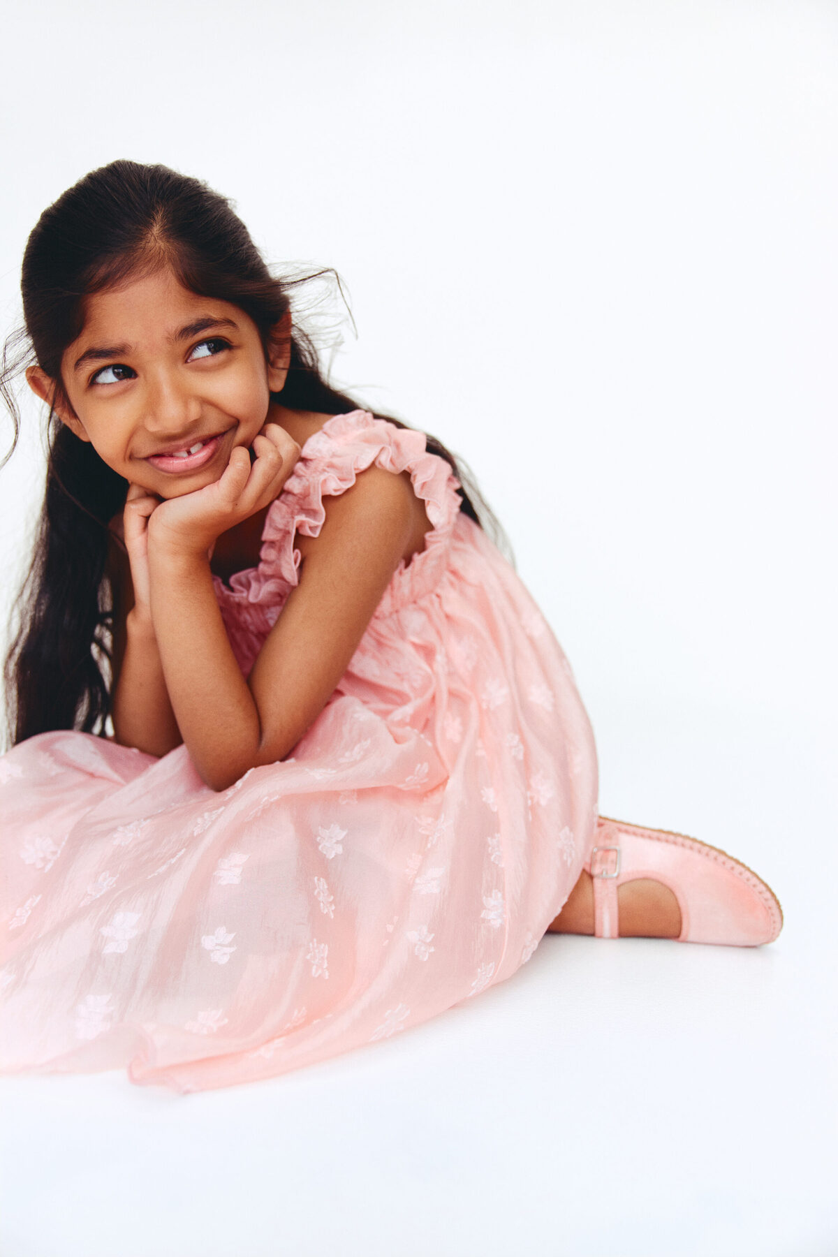 H&M Fırfırlı ve Jakarlı Elbise fotoğrafı 3 (önizleme)