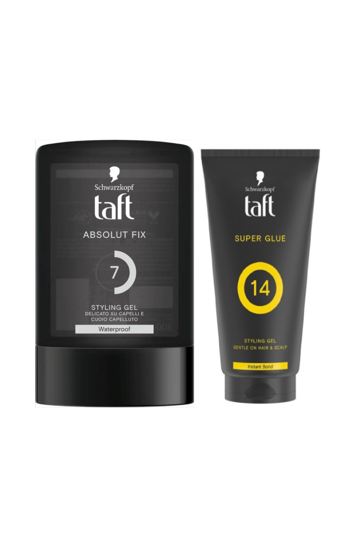 Taft Absolu Fıx Mega Güçlü Jöle 300 ml + Super Glue 14 Styling Gel Instant Bond, 150 ml — 8015700161294