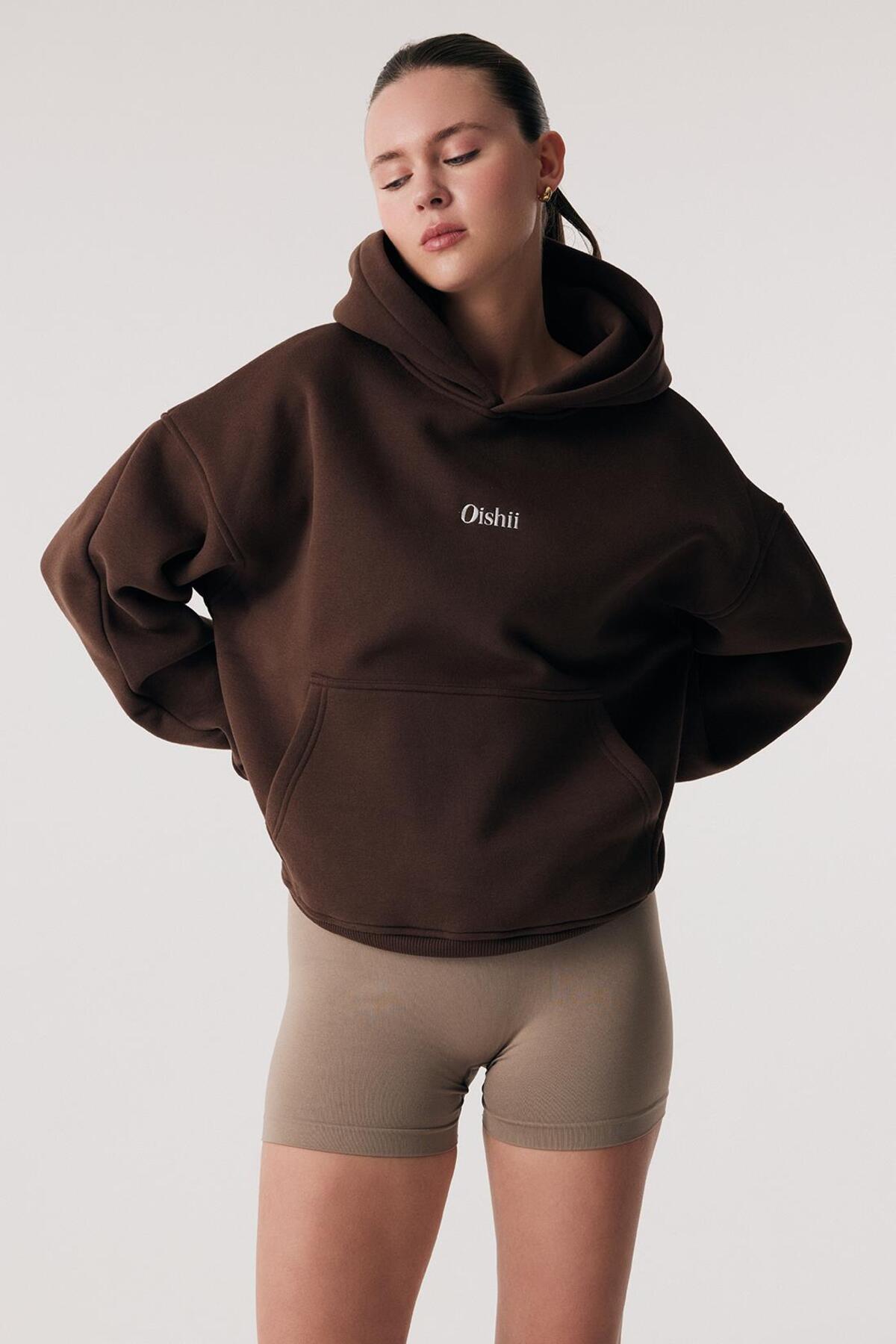 Oishii Rei Loungewear Hoodie Kahve