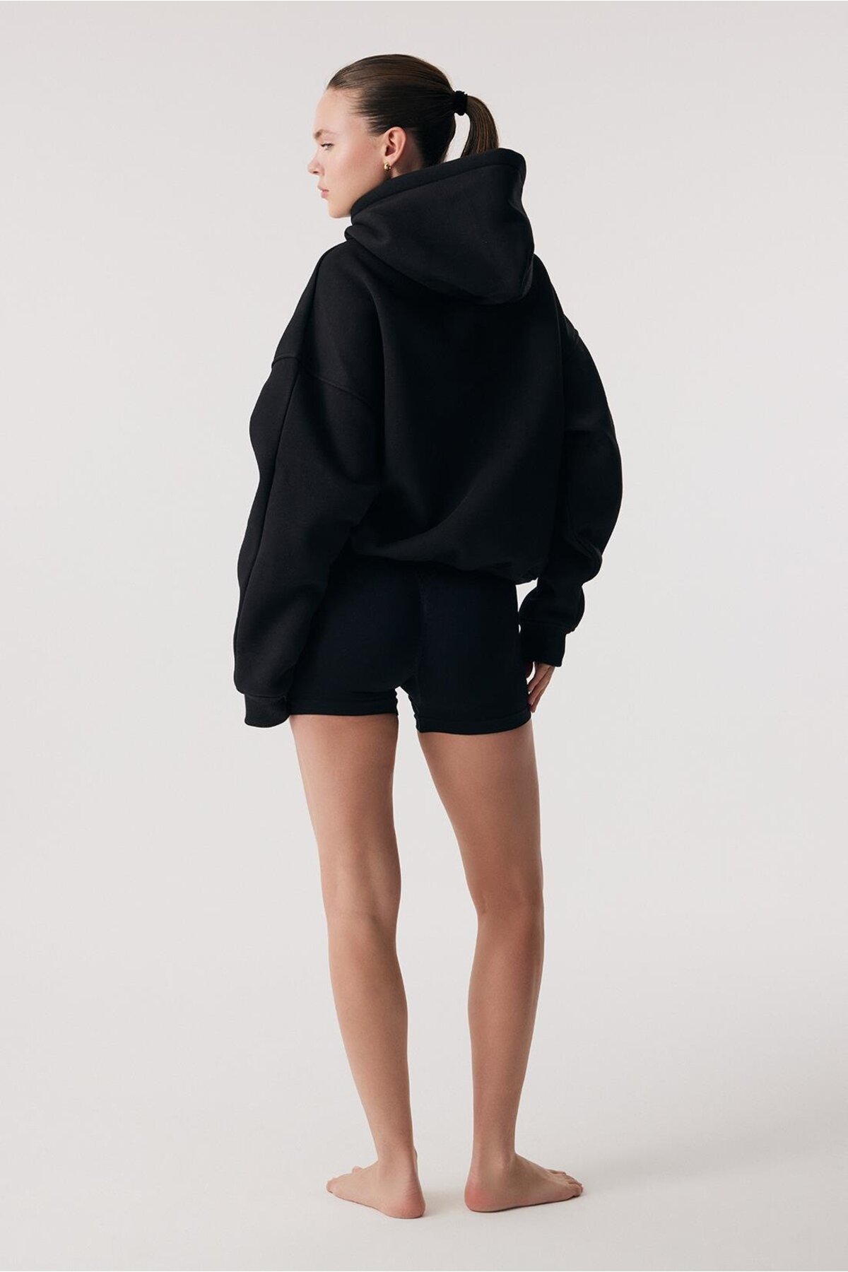 Oishii Rei Loungewear Hoodie Siyah görsel 2