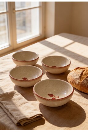 Kütahya Porselen Ottoman Elegance 4 Adet 8 cm Kase Seti