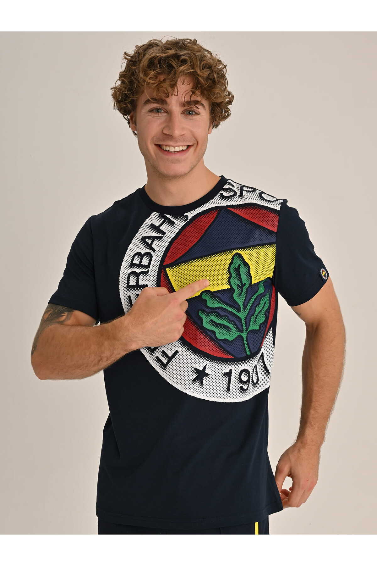 Fenerium ERKEK TRIBUN ALTI RENK LOGOLU TSHIRT görsel 2