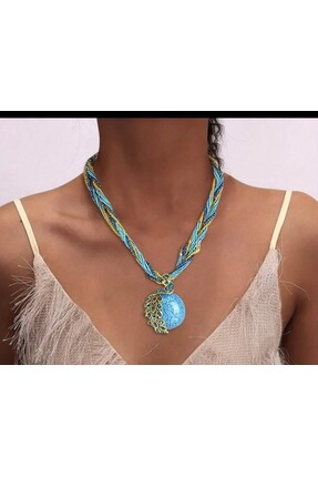 Enanice BONCUKLU İPLİ KOLYE