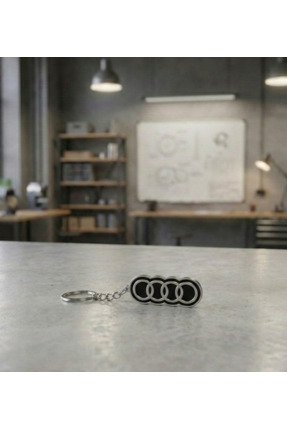 3DCustom Lab Audi Logolu Premium 3D Tasarım Anahtarlık – Estetik ve Araç Dostu