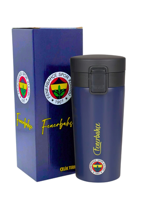 Fenerbahçe 400ml Lisanslı Logo Baskılı Çift Katlı Paslanmaz Çelik Termos Mug ...