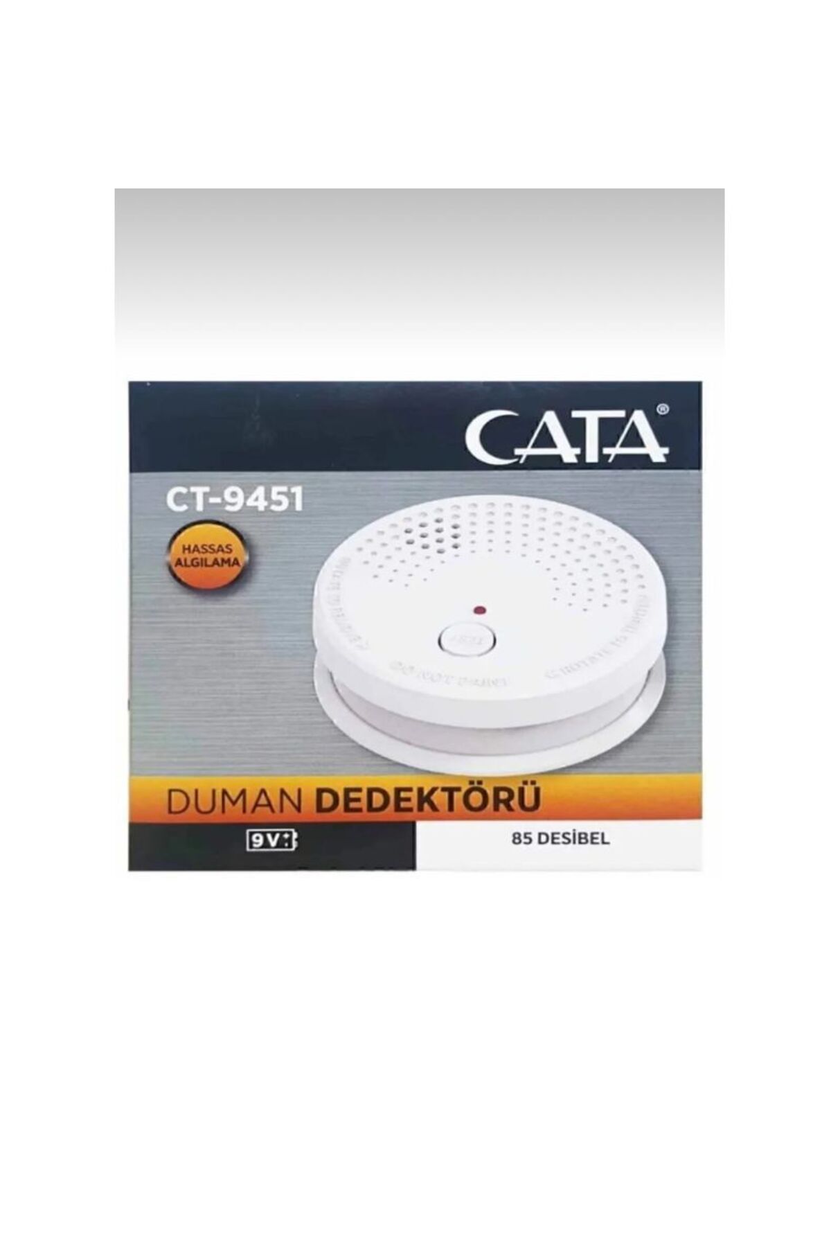 Cata CT-9451 Duman Dedektörü Pilli Kablosuz Yangın Alarm Sensörü (PİL DAHİL DEĞİLDİR) fotoğrafı 5 (önizleme)