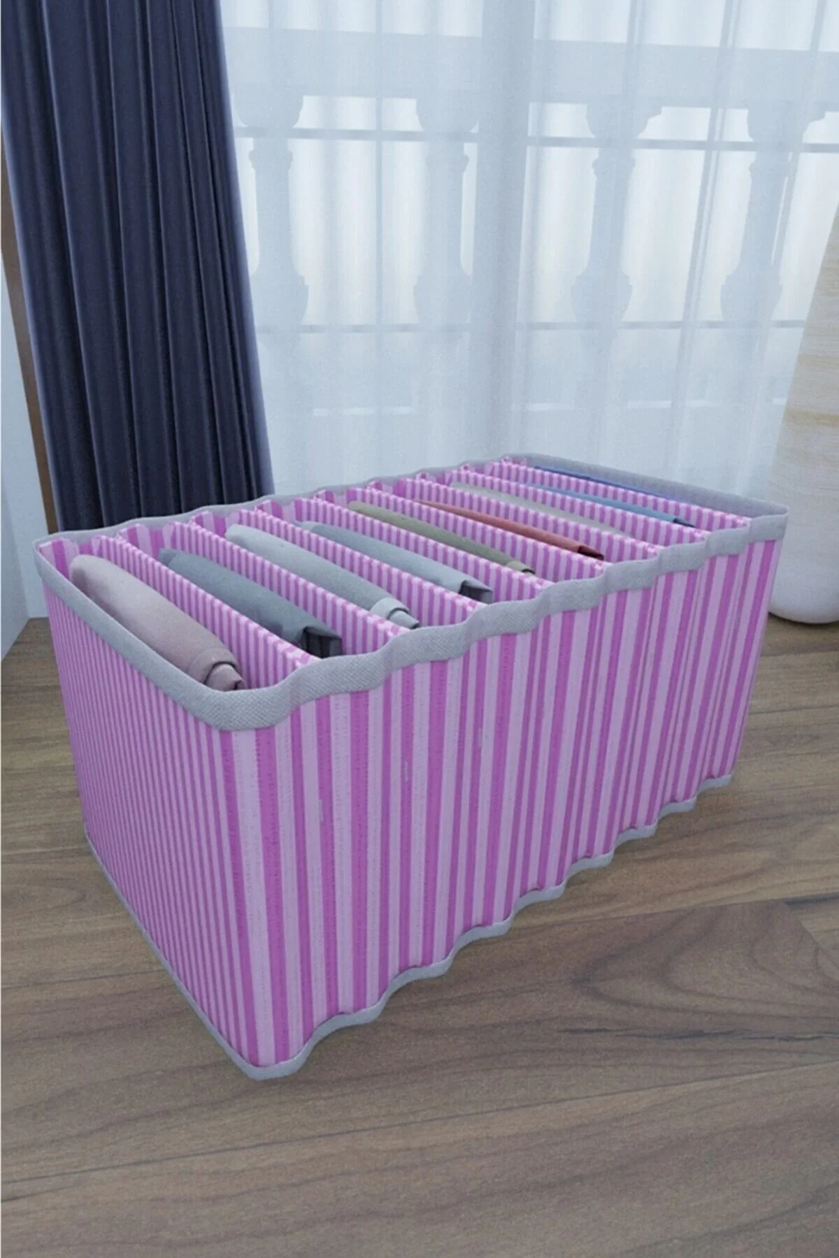 Mbois 8 Bölmeli Dolap Ve Çekmece Içi Düzenleyici Akordiyon Organizer L-00517 (3 Adet)