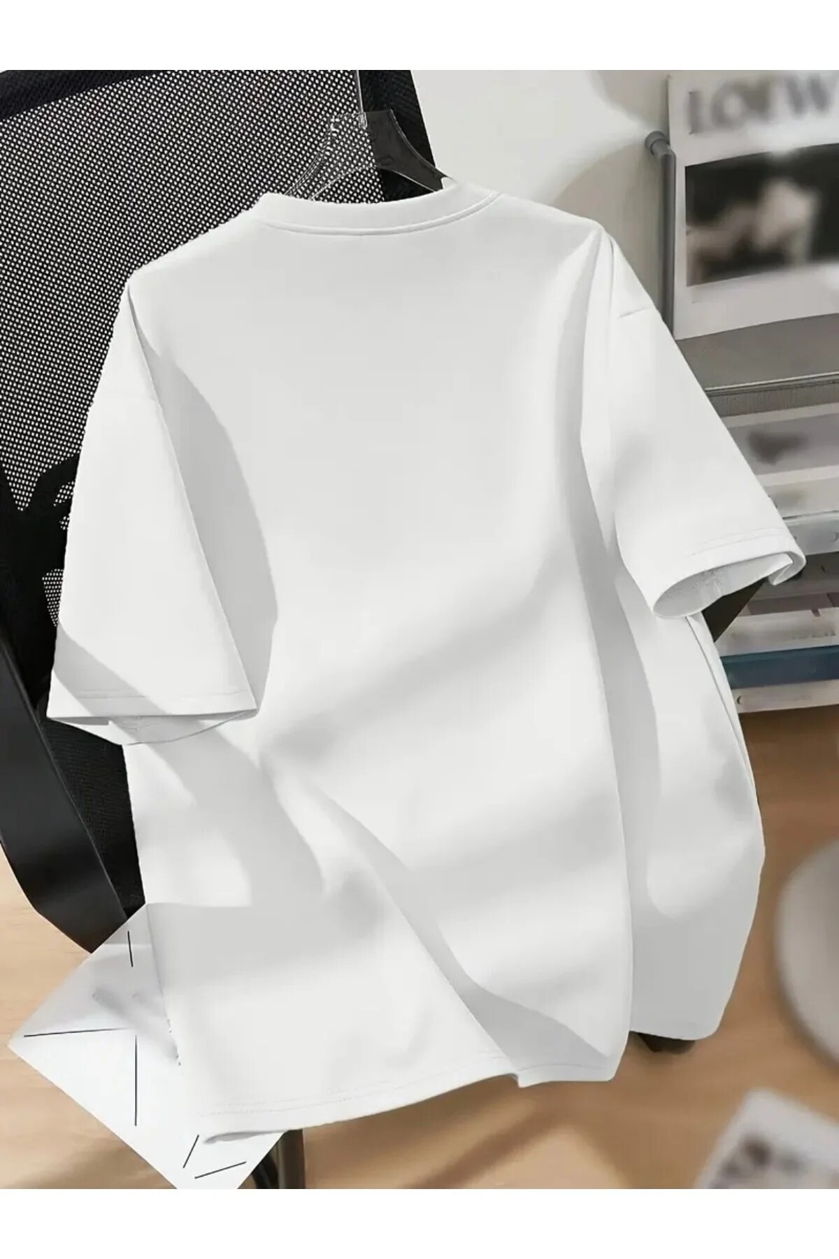 yombaa  Baskılı Tişört. Kısa Kollu V Yaka Yaz & İlkbahar Günlük Üst, Kadın Giyim - Görsel 2