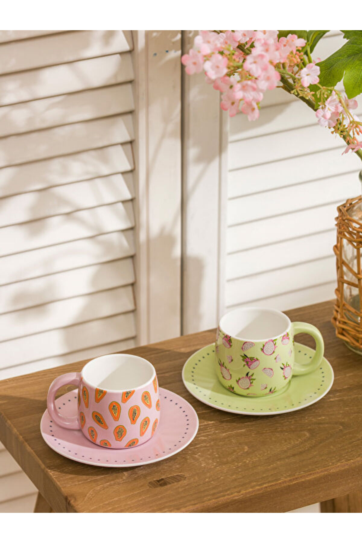 LC Waikiki I Printed 2-Person Porcelain Coffee Cup Set 90 ml from
