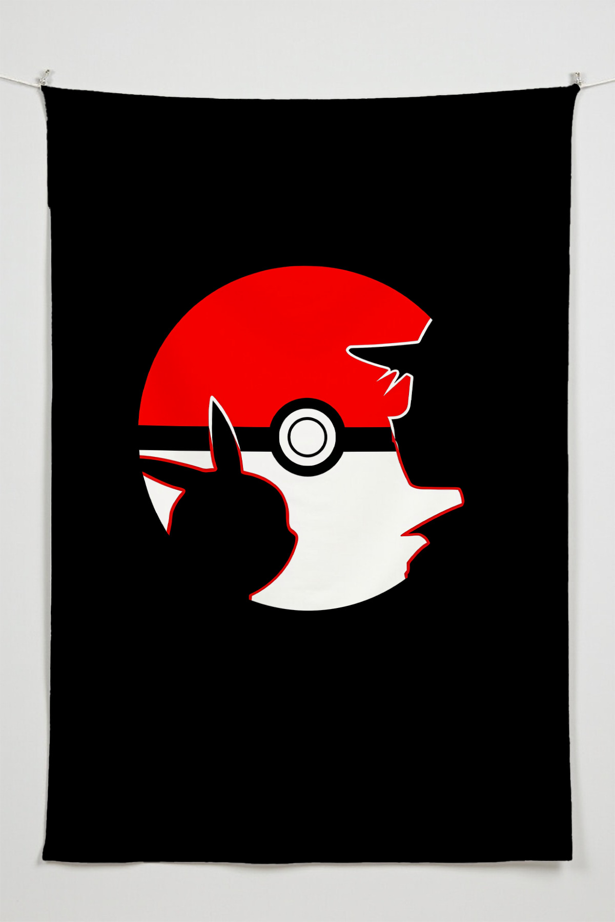 Pokemon Ash and Pikachu – Anime Movie Character Themed Quality Fabric, Room Decor Tapestry Tapestry Tapestry Tapestry Tapestry